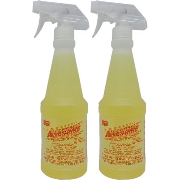 2 pack La's Totally Awesome All Purpose Cleaner, Degreaser & Spot Remover 2 bottles total of 40 Oz