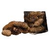 CWI Gifts 6Oz Pinecone Filler Bag 2Pc, Brown