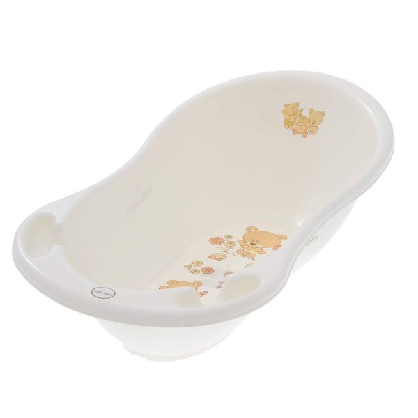 Tega Baby Ergonomic Bath with Plug Bear Design 86 cm (White)