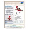 New PRM 3/4" NPT Multi-Jet Hot Water Meter with Pulse Output