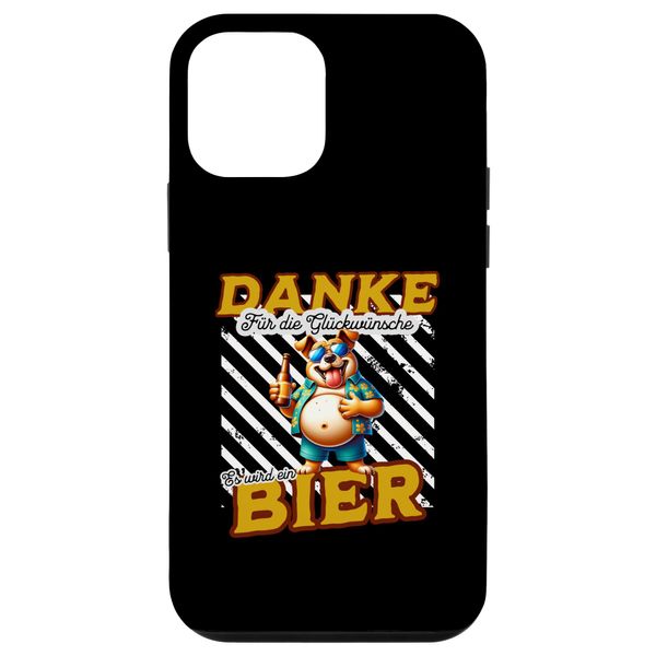 Hülle für iPhone 12 mini Bierbauch Lustiger Spruch Danke es wird ein Bier