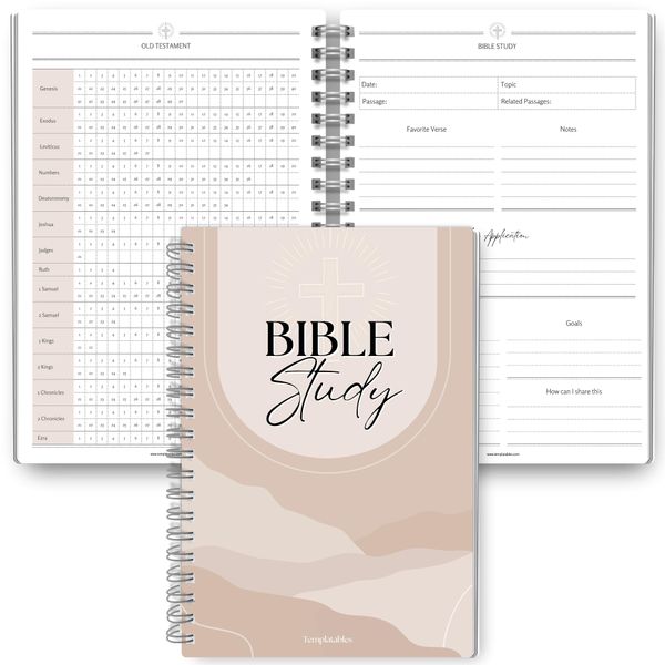 Bible Study Guide: Reflect on God’s Word with Comprehensive Study Tools | Bible Study Journal with SOAP Notes, Sermon Verse Mapping, Group Study & Reflections for Christians | A5 Lux
