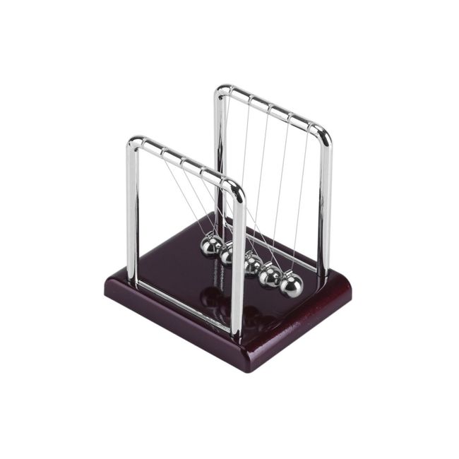 Yosoo Newton's Cradle, Physics Pendulum, Toy, Balance Ball, Cradle, T-Shape, Stainless Steel, Newton Educational Toy, Metal, Interior Pendulum Ball, Impact Ball Toy (#1)