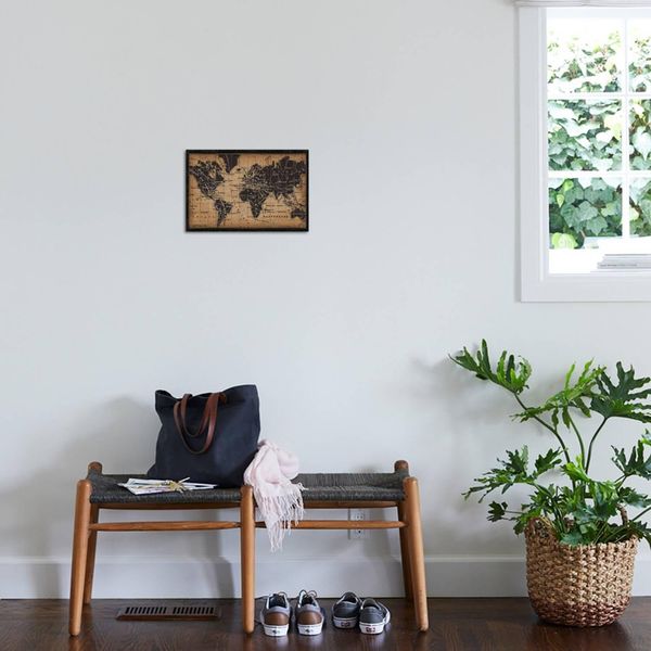 ART.COM Wall Art Print Old World Map, 18" x 12"