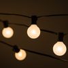 Box of 25 G40 Frosted White 1.6” 5W C7 E12 Base String Light Replacement Bulbs