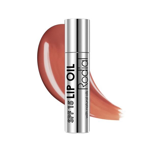 Rodial Lip Oil SPF 15 - Nourishing, Collagen-Infused, Protecting Lip Care for All Skin Types - Dewy Moisture and UV Protection - Super Glossy and Tinted, 4ml