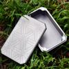 WANERSEN EDC Case Titanium Container Daily Storage Metal Box for Tiny Things Magnetism Match Case Outdoor Camping Tool, Engraved Surface