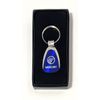Mercury Tear Drop Metal Keychain Blue/Silver! Personalizatio