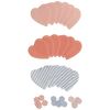 Lab Clip Colored Paper Scrapcard Heart M Red SCCD23-RD