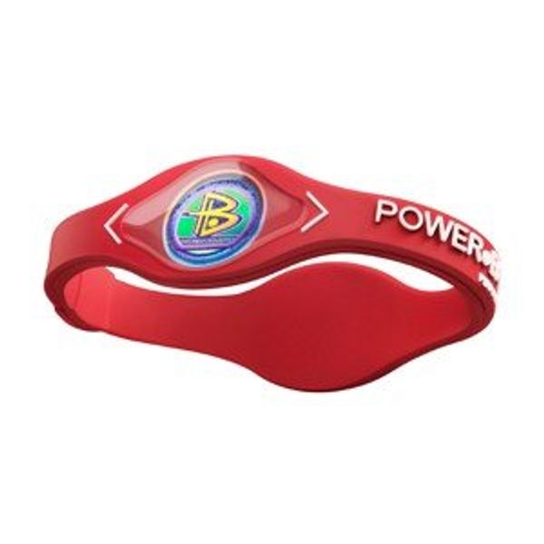 PowerBalance Silicone Wristband Power Balance Armband Red-White M