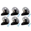 6 pcs pinlock insulators with 3 Point Gate Connector, Electric Fence Gate End