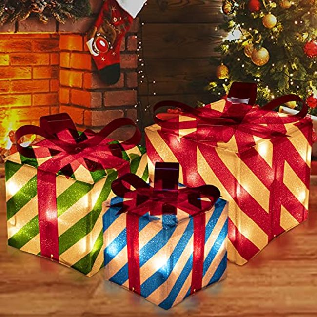 Light-Up 3-Piece Gift Boxes Set