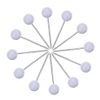 Outus 1/ 8 Inch Round Head Map Tacks Push Pins, 300 Pieces, White