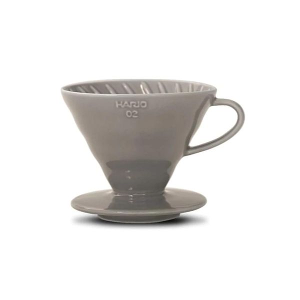 Hario V60 Ceramic Coffee Dropper, Grey, Size 02