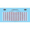 Conspicuity Stripe for 1:32 Scale Vehicles Red/White