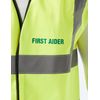 V Safety First Aider Basic High-Visibility Safety Vest, Large, Yellow Safety Vest