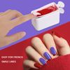 MWOOT Nail Dip Powder Tray Recycling System,2 in 1 Nail Art Dip Dipping Powder Recycling Container Tray Tool,Portable Nail Powder Storage Box for French Tip Smile Line Manicure