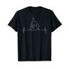 Microscope Lab Scientist Vintage Heartbeat T-Shirt