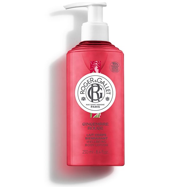 Roger&Gallet Gingembre Rouge Shea Ve Zencefil Özlü, Doğal, Canlandırıcı, 24 Saat Nemlendirici Vücut Losyonu, 250Ml