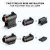 AOMEKIE Red Dot Sight 3 MOA Reflex Sight 11 Brightness Setting with 1'' Quick Release Riser Mount