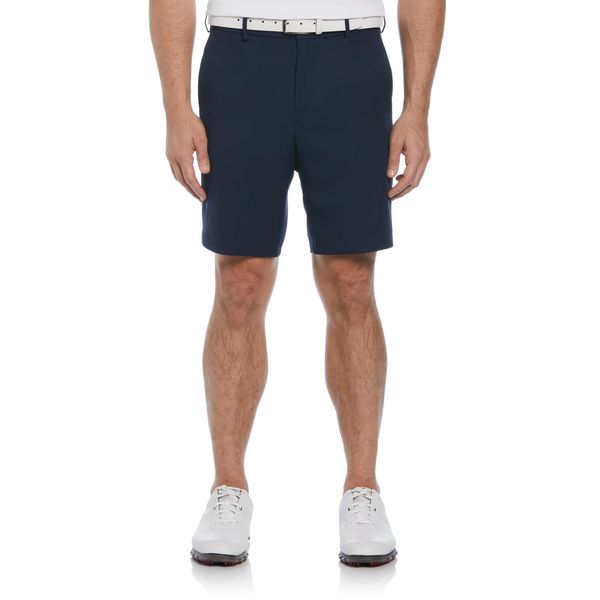 PGA TOUR Men's Expandable Flat Front Golf Short, Black Iris, 40