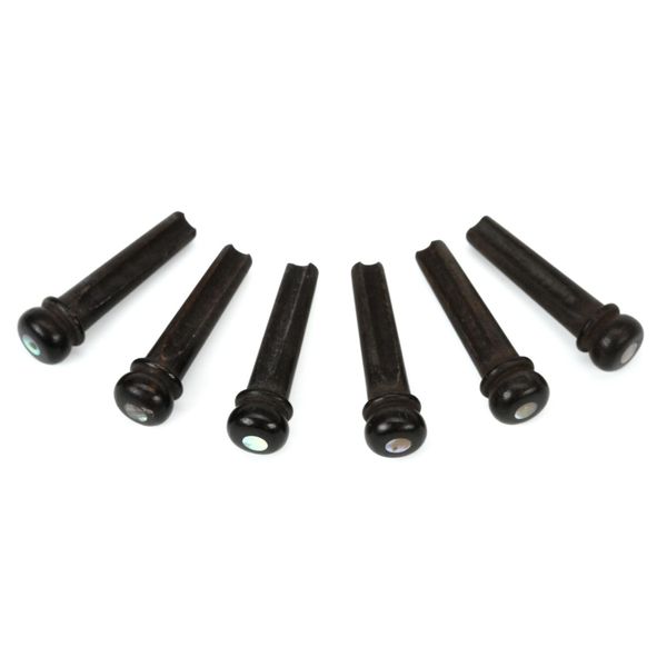 Taylor Ebony Bridge Pins with Abalone Dots