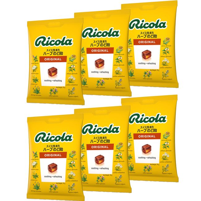 Ricola Original Herbal Candy, 2.5 oz (70 g) x 6 Packs