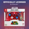 PDP Rock Candy Wired Gaming Switch Pro Controller - Mario - Red - Official License Nintendo - OLED / Lite Compatible, Compact, Durable Travel Controller