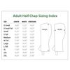 Perri's Zipper Adult Half Chap, Black, X-Small