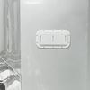 RecPro Trailer Two Way Plastic Vent | Trim Ring | Built-in Screen | 3 Adjustable Heights (1 Pack, White)