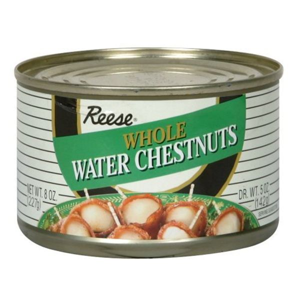 Reese Whole Water Chestnuts 8 oz (Pack of 3)