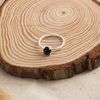 Philip Jones Black Onyx Adjustable Ring