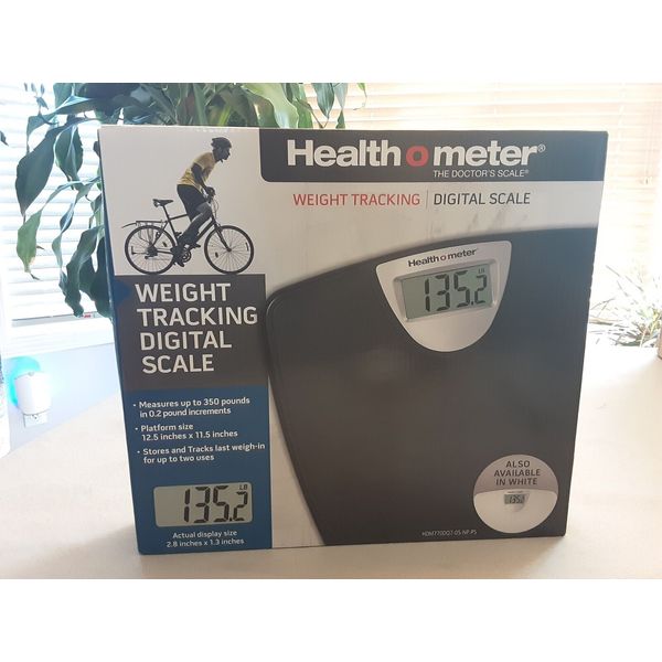 Health o Meter Weight Tracking Digital Scale  Black