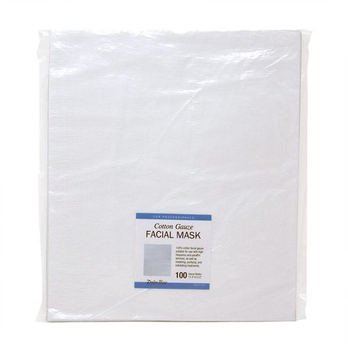 APPEARUS Gauze Facial Masks - 100% Cotton Gauze for High Frequency Treatments and Facial Masks (100 Count)