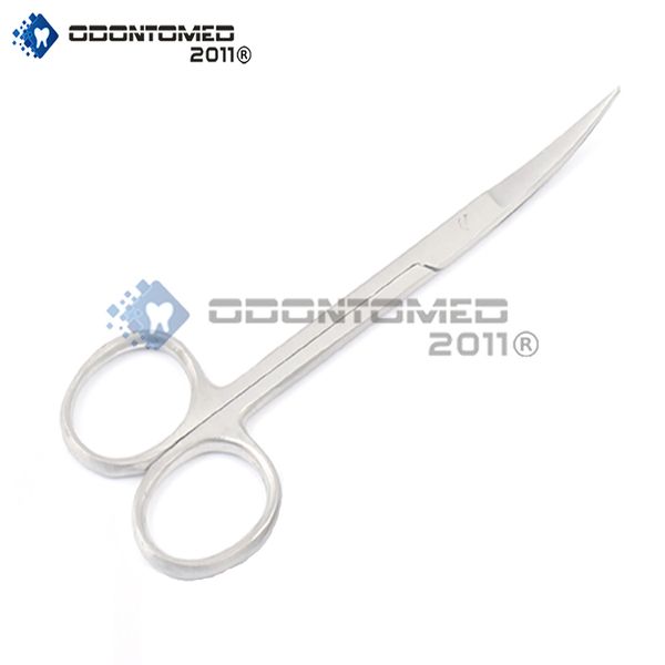 DELICATE MINOR MICRO SURGERY SURGICAL IRIS SCISSORS 4.5" Curved OPHTHALMIC