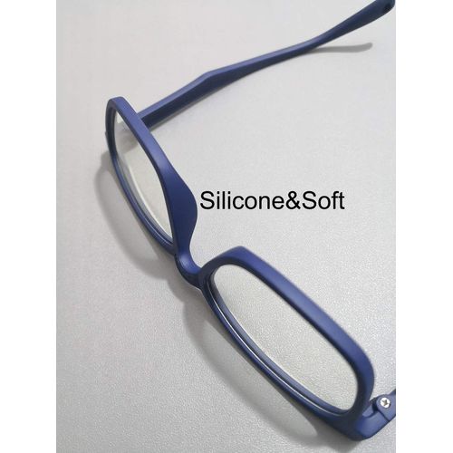 Anti Blue Light Glasses for Kids Computer Glasses,UV Protection Anti Glare Eyeglasses Computer Glasses Video Gaming Glasses for Children (Silicone deep Blue)