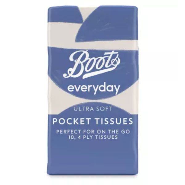 Boots Everyday Soft Tissues 4ply Pocket Pack Single