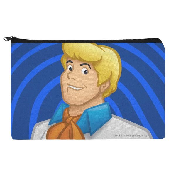 Scooby-Doo Fred Character Makeup Cosmetic Bag Organizer Pouch