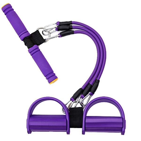 2020 Enhanced Edition Training Tube, Sit Up Fitness Tube, Pedal Resistance Band, Multi-functional, Muscle Training Tube, Removable Legs, Abdominal Muscles, Beautiful Butt Training Tube, Yoga Strap, Exercise Fitness Equipment, For Home, Unisex