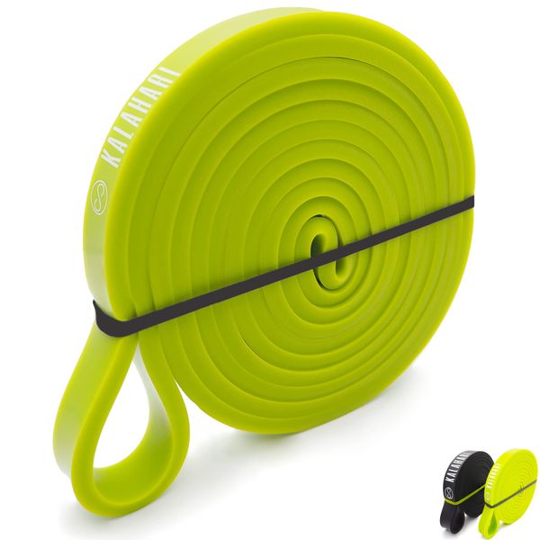 Kalahari Resistance Bands Set Premium Plus E-Book Übungen auf Deutsch – Fitnessbänder, Klimmzughilfe Band, Gymnastikband - Widerstandsbänder Fitness für Muskelaufbau, Physiotherapie, Stretching