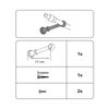 Gardinia Bracket Closed for Diameter Natural 17 cm, Ø 28 mm