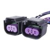 Maintenance Captain 2pcs 3Wire PT-E85-2 Fuel Sensor Connector Pigtail Harness Fuel Composition Ethanol for GM E85 Flex Replacement 13577394