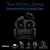 IQ Sound Black True Wireless Speaker Stereo Bluetooth Earbuds with Charging Case