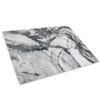 Grey White Cool Marble Glass Placemat Kitchen Table Mat Worktop Saver Protector