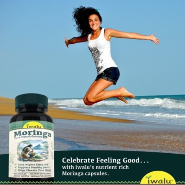 Maringa Powder Organic - Supercharge Your Nutrition, iwalu Moringa Capsules