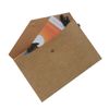 Durable A4 File Folder Document Holder Portfolio Envelope Felt Folder Case with Snap Closure Set of 2 Beige and Brown