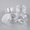 25 Pcs Empty Plastic Cosmetic Jars, 5ml Sample Pots Bottles with Clear Lids