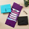 Avery Slide & View Expanding File Folder, 6 Pockets, Letter Size, 1 Black Folder (73542)