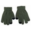 Thingimijigs Boys Camo Pattern Knitted Bobble Hat and Matching Touch Screen Magic Gloves Set - Bkhaki