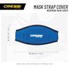 Cressi Neoprene Mask Strap Cover, Grey